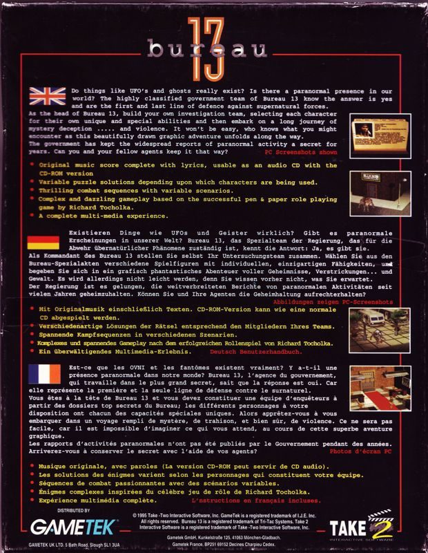 Jaquette arrière