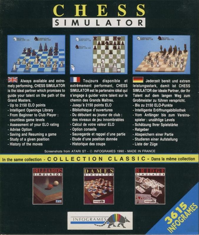 Chess Simulator dos