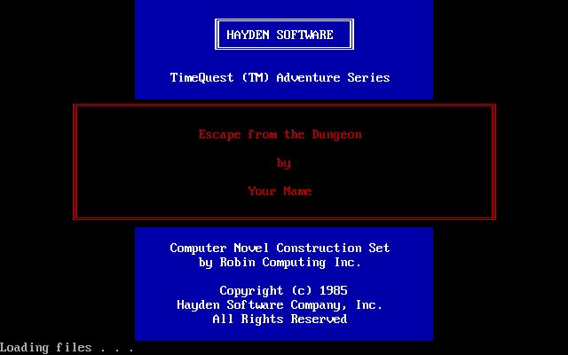 Computer Novel Construction Set