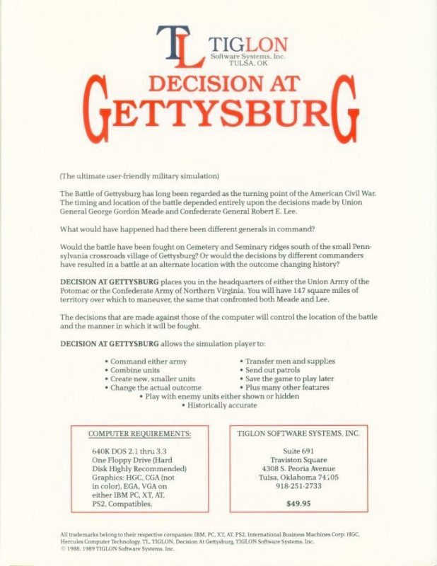Decision at Gettysburg dos