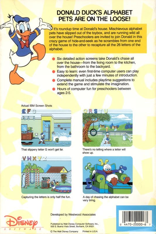 Donald's Alphabet Chase dos