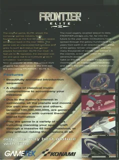 Elite 2 - The Frontier - Dos