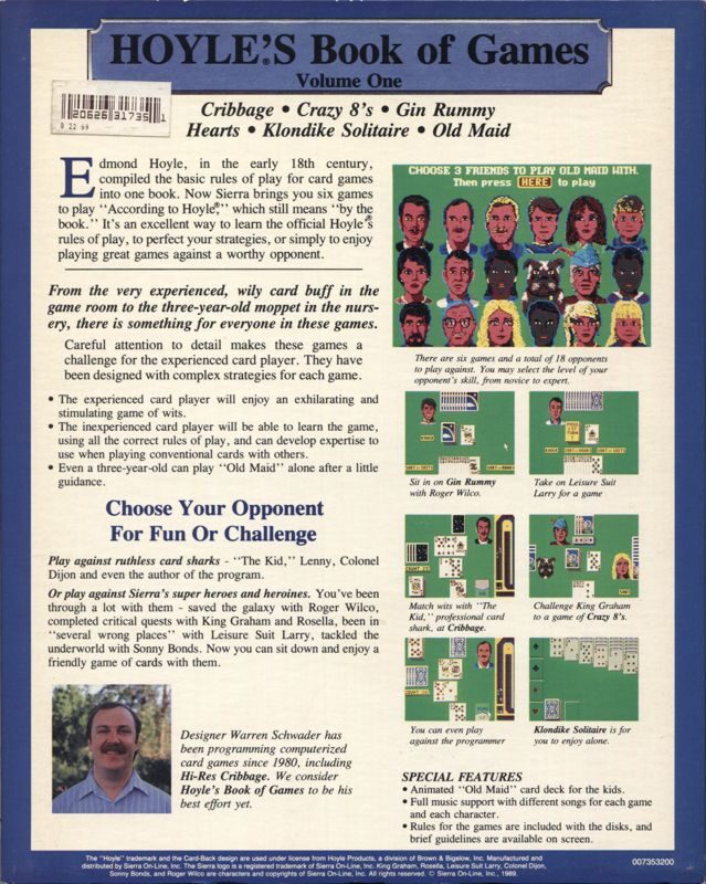 Hoyle Official Book of Games- Volume 1 dos