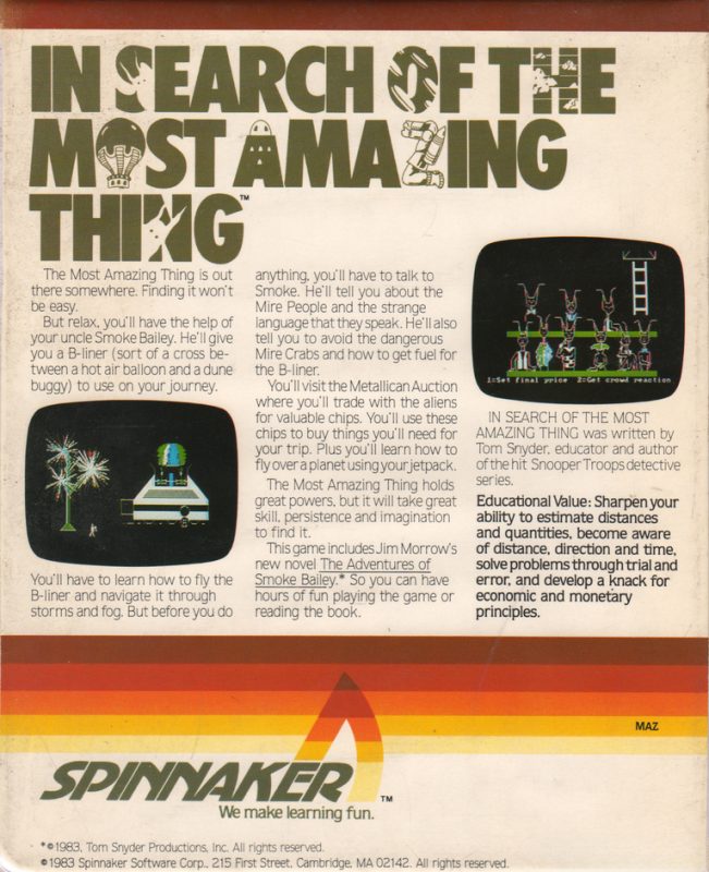 In Search of the Most Amazing Thing dos