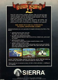 King's Quest II : Romancing the Throne - Dos