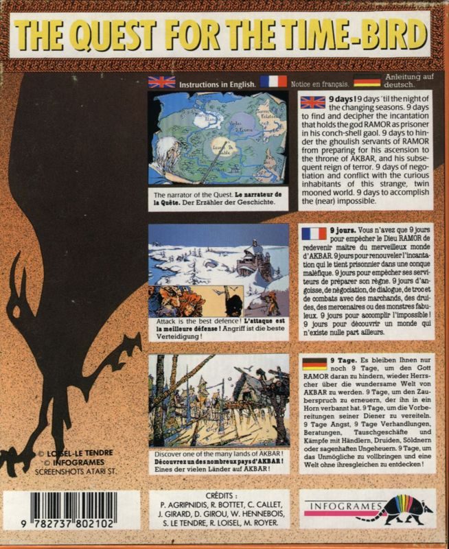 La Quête De L'Oiseau Du Temps dos