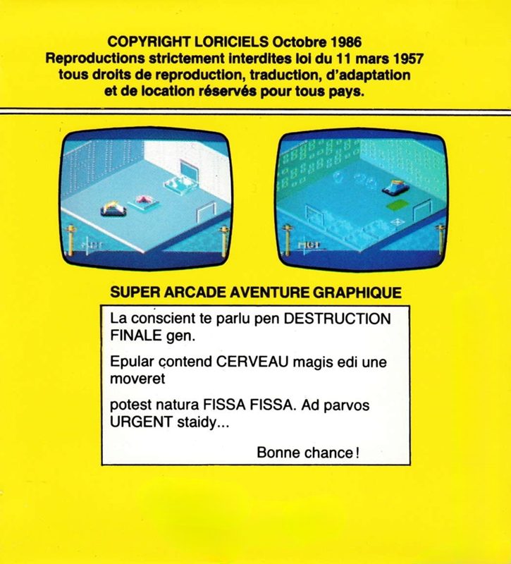 Jaquette arrière