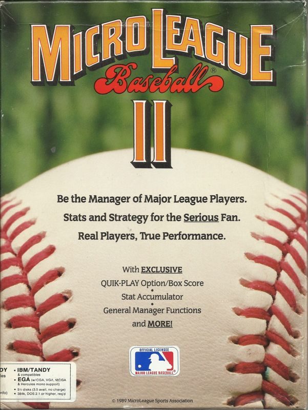 MicroLeague Baseball II