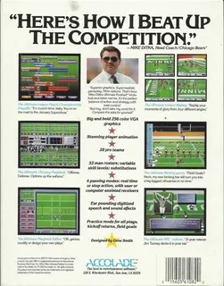 Mike Ditka Ultimate Football - Dos
