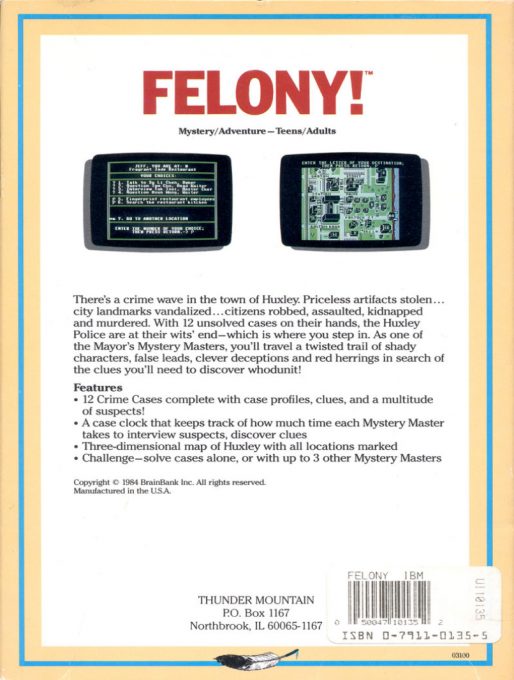 Mystery Master : Felony! dos