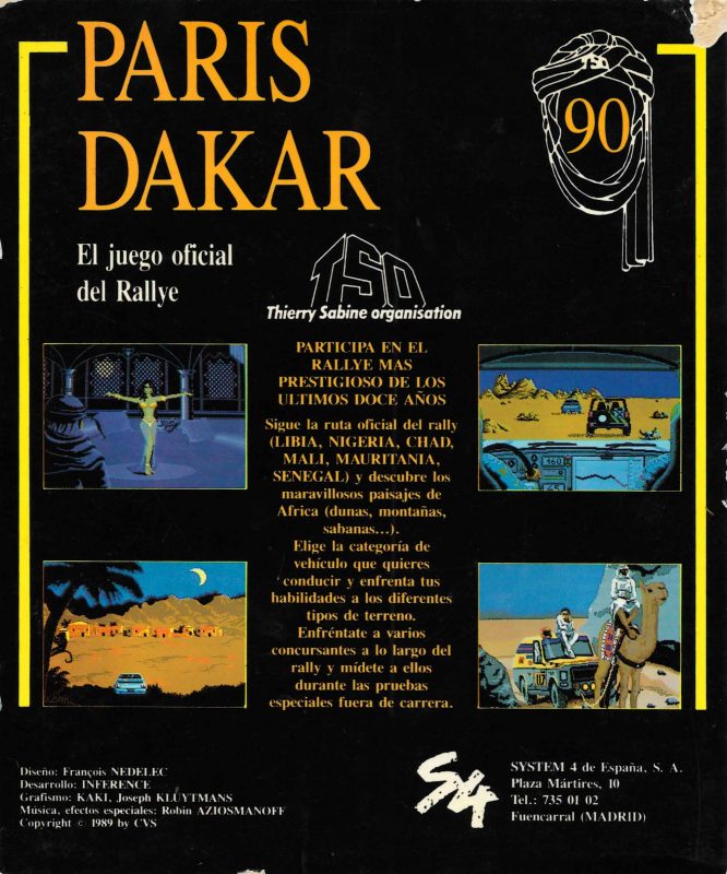 Paris Dakar 1990 dos