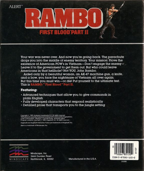 Rambo : First Blood Part II dos