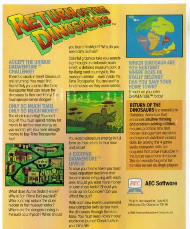 Return of the Dinosaurs dos