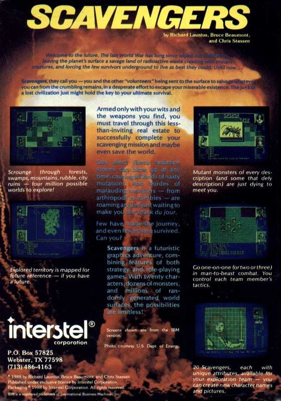 Scavengers of the Mutant World dos