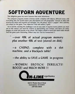 Softporn Adventure - Dos