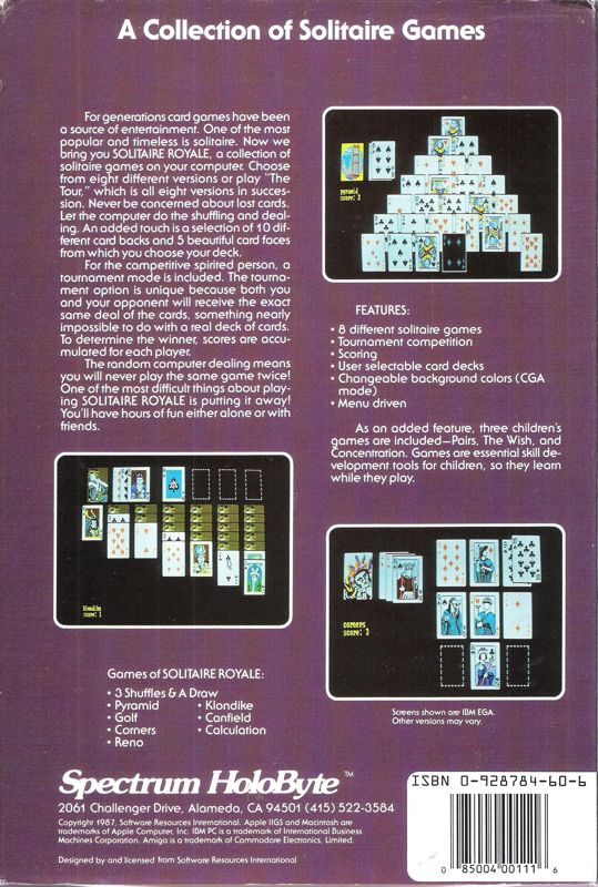 Solitaire Royale dos
