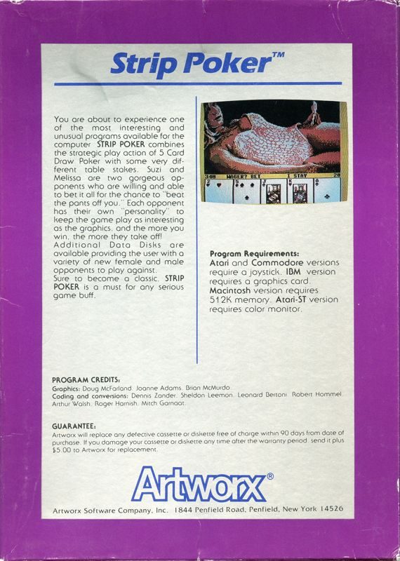 Strip Poker : A Sizzling Game of Chance dos