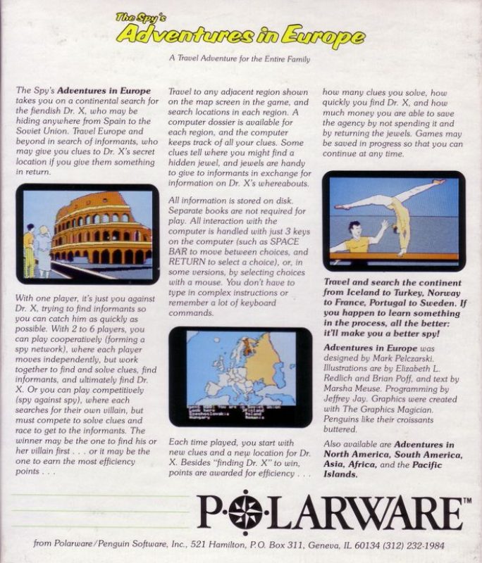 The Spy's Adventures in Europe dos