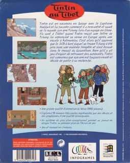 Tintin au Tibet - Dos