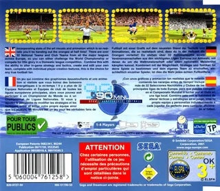 90 Minutes - Sega Championship Football - Dos