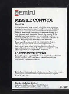 Missile Control - Dos