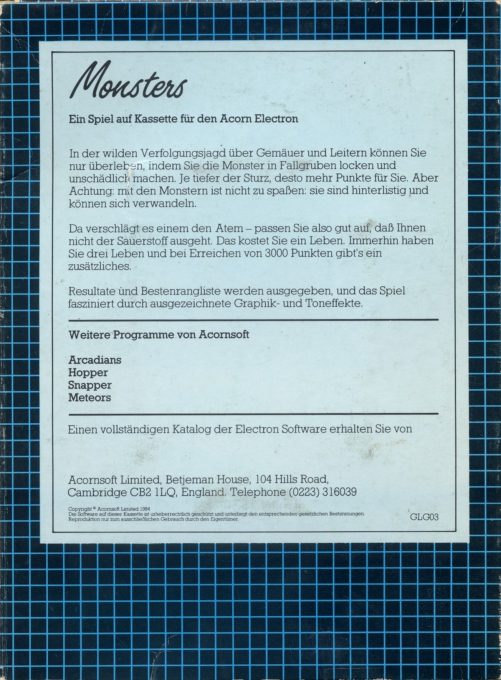 Jaquette arrière