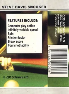 Steve Davis Snooker - Dos
