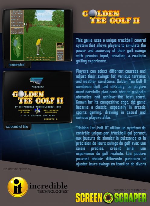 Golden Tee Golf II dos