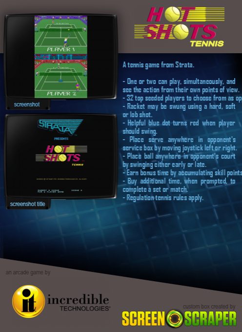 Hot Shots Tennis dos