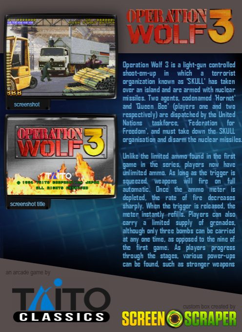Operation Wolf 3 dos
