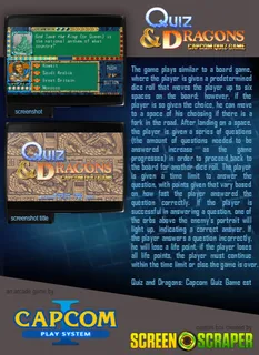 Quiz & Dragons: Capcom Quiz Game - Dos