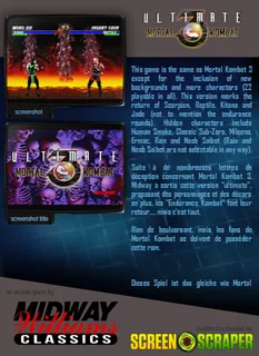 Ultimate Mortal Kombat 3 dos