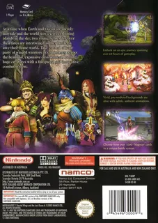 Baten Kaitos : Les Ailes éternelles et l'Océan perdu - Dos