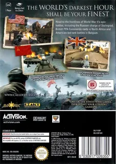 Call of Duty : Le Jour De Gloire - Dos