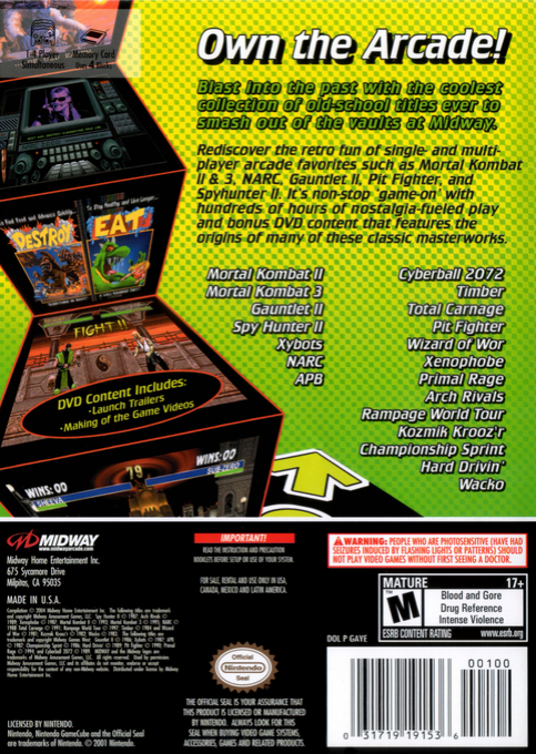 Midway Arcade Treasures 2 - Dos