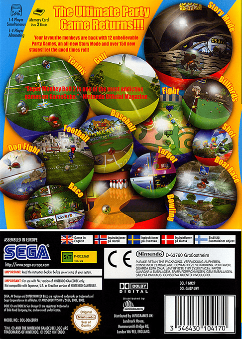 Super Monkey Ball 2 - Dos