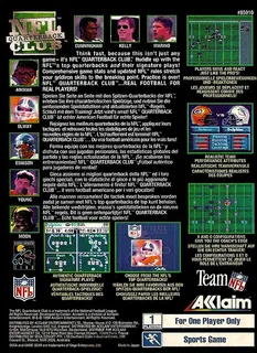 NFL Quarterback Club - Dos