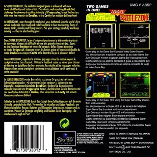 Arcade Classics : Battlezone & Super Breakout - Dos