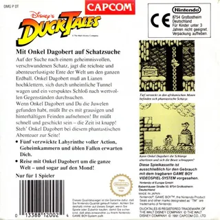 DuckTales : La Bande à Picsou - Dos
