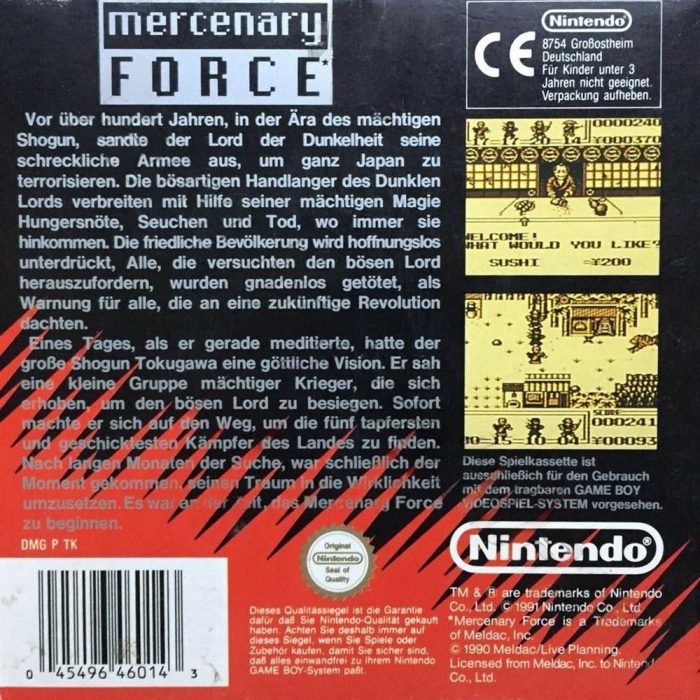 Jaquette arrière