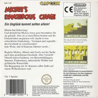Mickey's Dangerous Chase - Dos