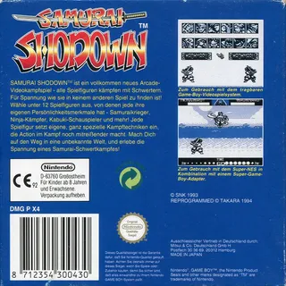 Samurai Shodown - Dos