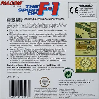 Spirit of F-1, The - Dos