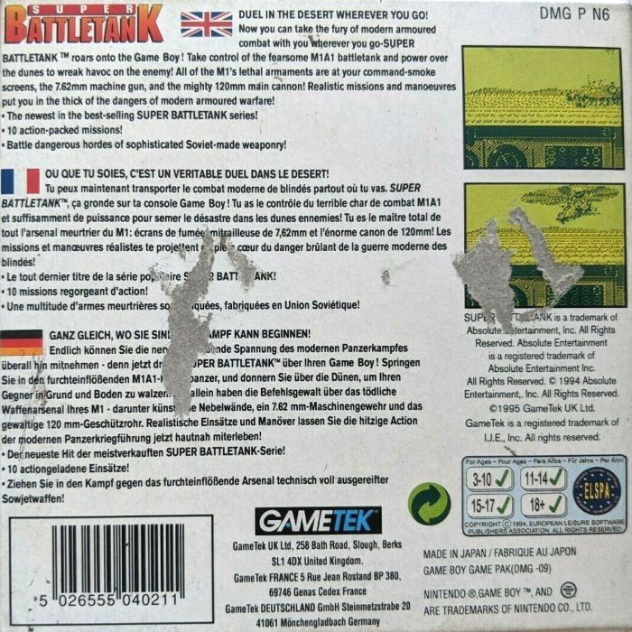 Jaquette arrière