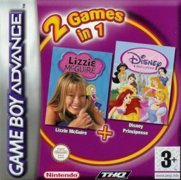 2 Games In 1 - Disney Princess + Lizzie Mcguire