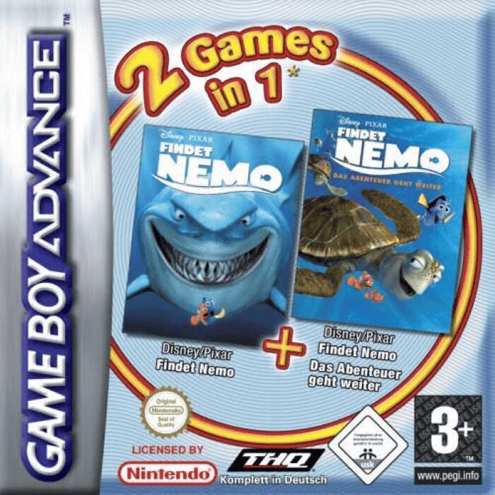 2 Games in 1 - Disney's Finding Nemo & Finding Nemo - The Continuing Adventures