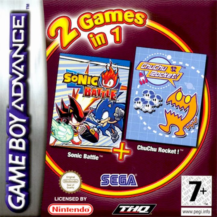 2 Games In 1 - Sonic Battle + Chuchu Rocket!