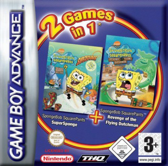 2 Games in 1 - SpongeBob SquarePants - Revenge of the Flying Dutchman + SpongeBob SquarePants - SuperSponge
