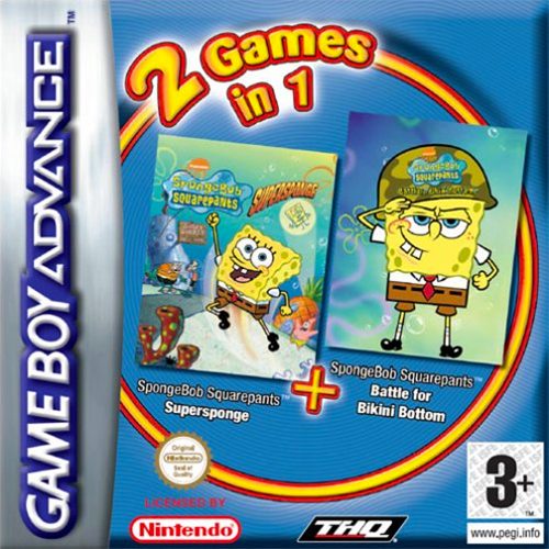 2 Games in 1 - SpongeBob SquarePants - SuperSponge & SpongeBob SquarePants - Battle for Bikini Bottom