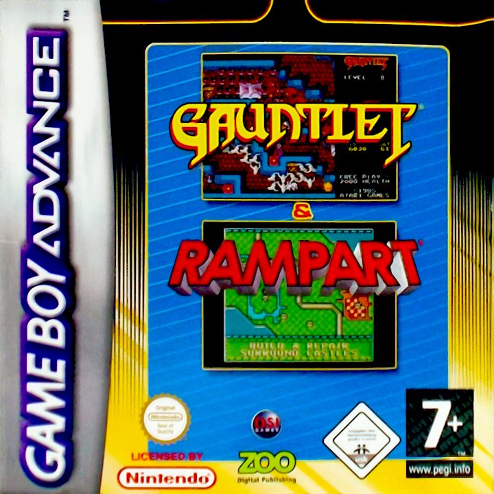 2 Games in One! : Gauntlet + Rampart